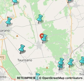 Mappa Via Alessandro Volta, 73049 Ruffano LE, Italia (6.61667)