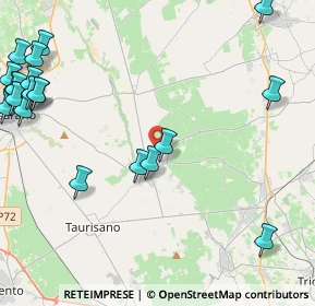 Mappa Via Alessandro Volta, 73049 Ruffano LE, Italia (6.7925)