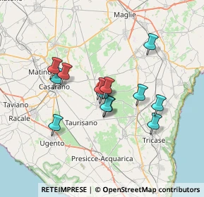 Mappa Via Alessandro Volta, 73049 Ruffano LE, Italia (6.06538)