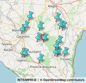 Mappa Via Alessandro Volta, 73049 Ruffano LE, Italia (7.49706)