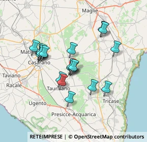 Mappa Via Alessandro Volta, 73049 Ruffano LE, Italia (6.64)