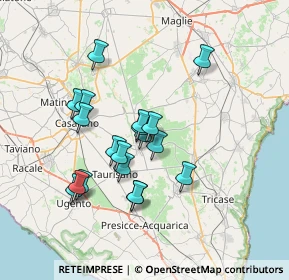 Mappa Via Alessandro Volta, 73049 Ruffano LE, Italia (6.59)