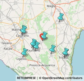 Mappa Via Alessandro Volta, 73049 Ruffano LE, Italia (7.47909)