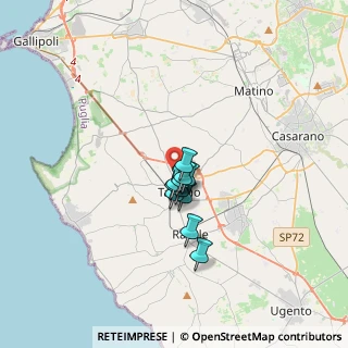 Mappa Via Antonio Genovesi, 73057 Taviano LE, Italia (2.02818)