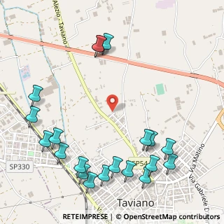 Mappa Via Antonio Genovesi, 73057 Taviano LE, Italia (0.7515)