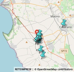 Mappa Taviano, 73057 Taviano LE, Italia (2.35833)