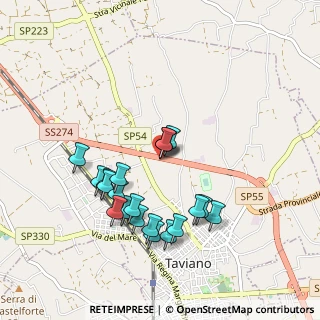 Mappa VIA ALEZIO - V TRAVERSA EST, 73057 Taviano LE, Italia (0.9845)
