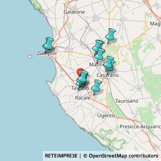 Mappa Via del Mercato Floricolo, 73057 Taviano LE, Italia (5.72846)