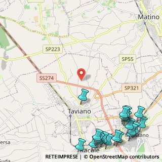 Mappa Via del Mercato Floricolo, 73057 Taviano LE, Italia (3.9015)