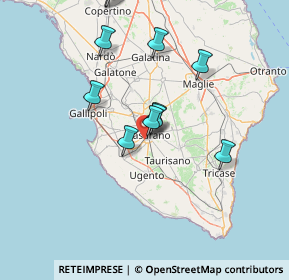 Mappa Via comunale Vignali, 73042 Casarano LE, Italia (15.28)