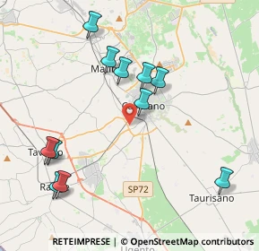 Mappa Via comunale Vignali, 73042 Casarano LE, Italia (4.68909)