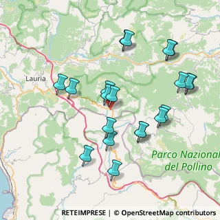 Mappa Strada Statale 19 delle Calabrie, 85040 Castelluccio Inferiore PZ, Italia (8.559)