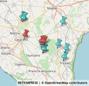 Mappa Contrada Padula SNC, 73049 Ruffano LE, Italia (6.89769)