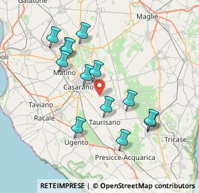 Mappa C.da manfio, 73042 Casarano LE, Italia (7.69)