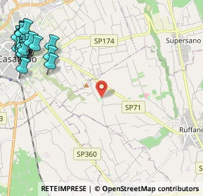 Mappa C.da manfio, 73042 Casarano LE, Italia (3.653)