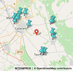 Mappa C.da manfio, 73042 Casarano LE, Italia (4.84077)