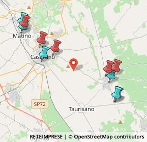 Mappa C.da manfio, 73042 Casarano LE, Italia (5.35545)