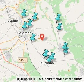 Mappa C.da manfio, 73042 Casarano LE, Italia (4.30583)