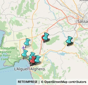 Mappa Via Guglielmo Marconi, 07040 Olmedo SS, Italia (8.1055)