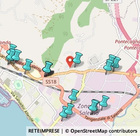 Mappa Via Libeccio, 84131 Salerno SA, Italia (1.2585)