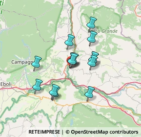 Mappa Via Medaglia d'oro, 84024 Contursi Terme SA, Italia (5.80857)