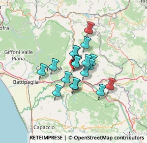 Mappa Via Medaglia d'oro, 84024 Contursi Terme SA, Italia (9.27222)