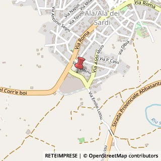 Mappa Via Emilio Lussu, 170, 07020 Erula, Sassari (Sardegna)