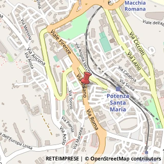 Mappa Via Milano, 11, 85100 Potenza, Potenza (Basilicata)