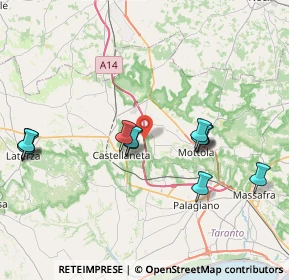 Mappa A14, 74011 Castellaneta TA, Italia (8.37833)