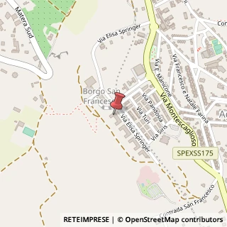 Mappa Via Elisa Springer, 16/E, 75100 Matera, Matera (Basilicata)