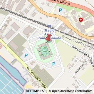 Mappa Piazzale Gustavo Bottiglieri (c/o Stadio Arechi - varco 44, 84131 Salerno SA, Italia, 84131 Salerno, Salerno (Campania)