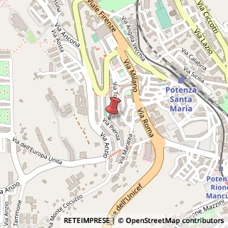 Mappa Via Pienza, 38, 85100 Potenza, Potenza (Basilicata)