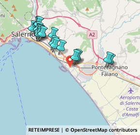 Mappa Via Agostino Di Bartolomei, 84131 Salerno SA, Italia (4.088)