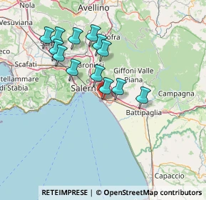 Mappa Via Agostino Di Bartolomei, 84131 Salerno SA, Italia (14.16538)