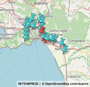 Mappa Via Agostino Di Bartolomei, 84131 Salerno SA, Italia (12.13737)