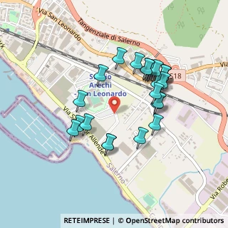 Mappa Via Agostino Di Bartolomei, 84131 Salerno SA, Italia (0.44615)