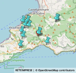 Mappa Via Tessa, 80069 Vico Equense NA, Italia (3.38538)