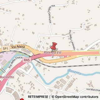 Mappa Via Complanare Tufaroli, 390, 85100 Potenza, Potenza (Basilicata)