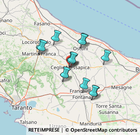 Mappa Via Istria, 72013 Ceglie Messapica BR, Italia (10.73429)