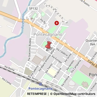 Mappa Via Europa, 41, 84098 Pontecagnano Faiano, Salerno (Campania)