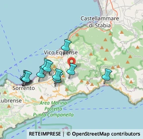 Mappa Via Cocurullo, 80069 Vico Equense NA, Italia (3.94167)