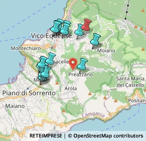 Mappa Via Cocurullo, 80069 Vico Equense NA, Italia (1.8845)
