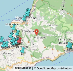 Mappa Via Cocurullo, 80069 Vico Equense NA, Italia (3.021)