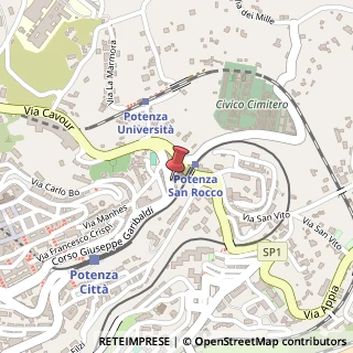 Mappa Corso G. Garibaldi, 82, 85100 Potenza, Potenza (Basilicata)