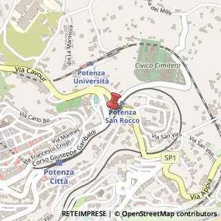 Mappa Corso G. Garibaldi, 86E, 85100 Potenza, Potenza (Basilicata)