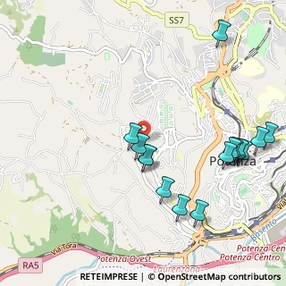 Mappa Via Vincenzo Verrastro, 85100 Potenza PZ, Italia (1.24733)