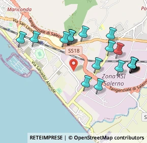 Mappa Via Tommaso Prudenza, 84131 Salerno SA, Italia (1.18)