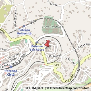Mappa Via San Vito, 5, 85100 Potenza, Potenza (Basilicata)