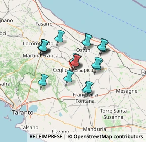 Mappa Via Calabria, 72013 Ceglie Messapica BR, Italia (11.6545)