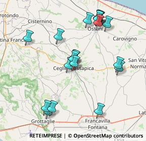 Mappa Via Calabria, 72013 Ceglie Messapica BR, Italia (8.622)